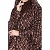 Instant Ready-to-wear Prayer Hijab - coffee Print